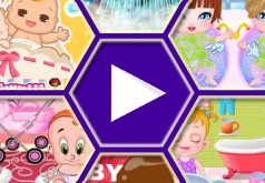 игра купать пупсика