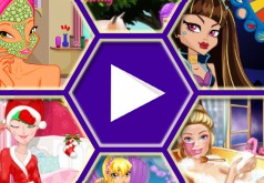 девчачий игра макияжем
